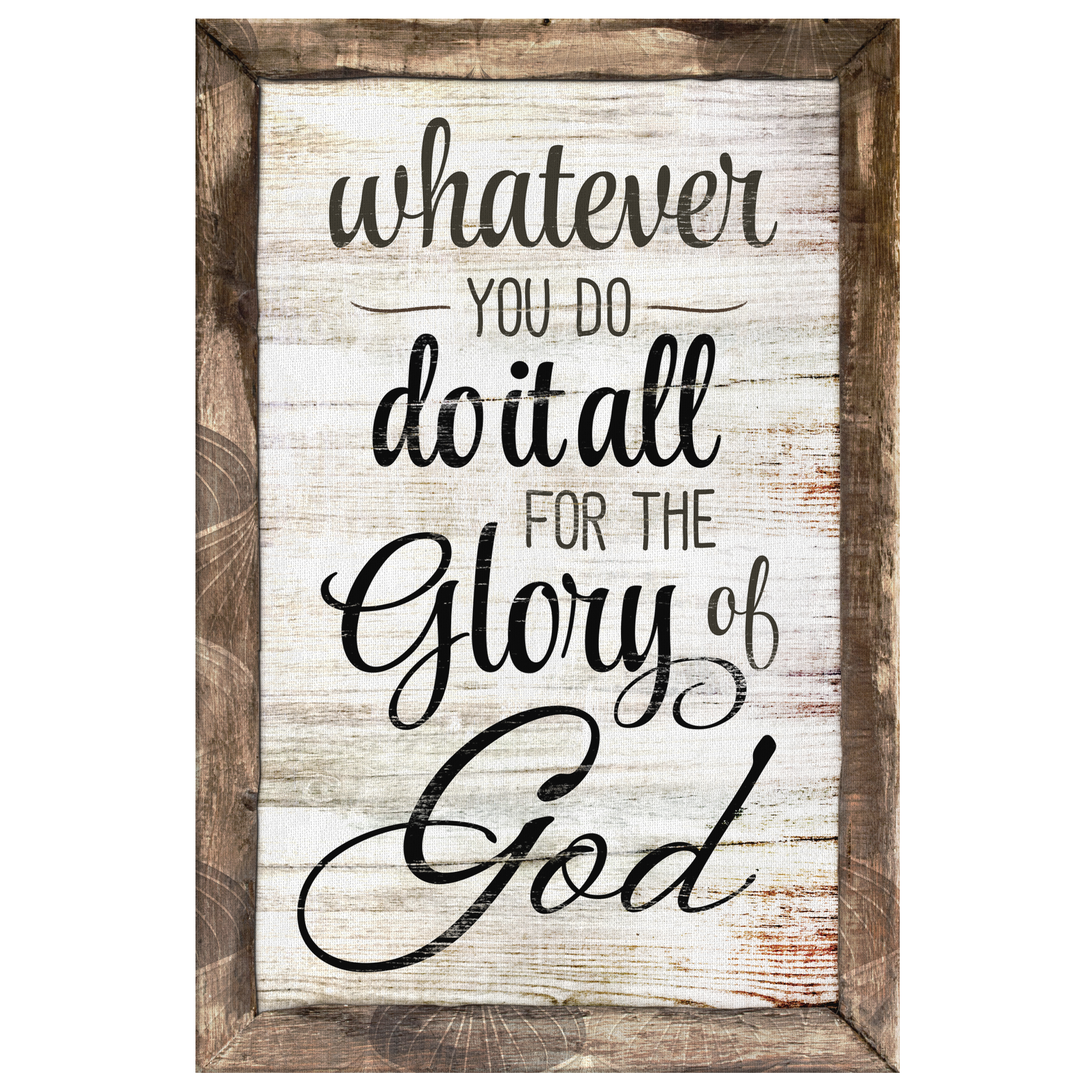 "Do It All For The Glory Of God" Premium Canvas Wall Art
