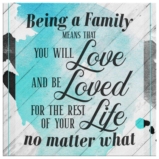 "Being a Family.." Premium Canvas