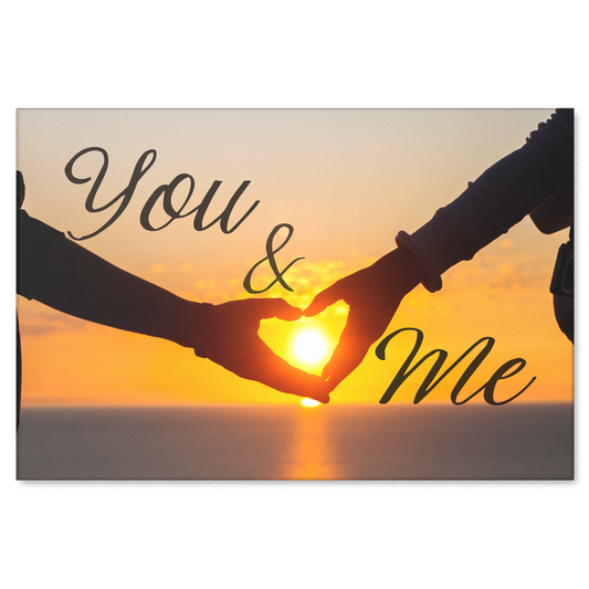 "You & Me" Premium Sunset Canvas