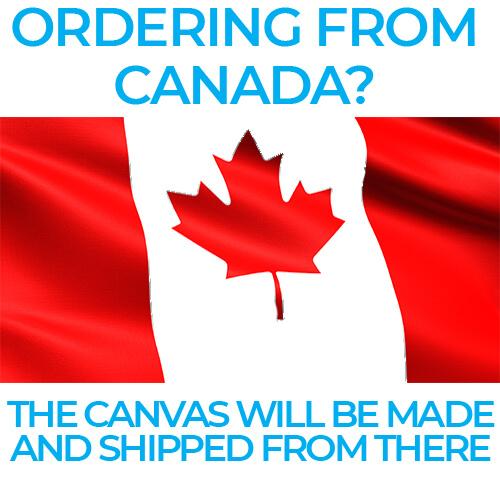 Personalized "Family Rules" Phrases on Background Premium Canvas