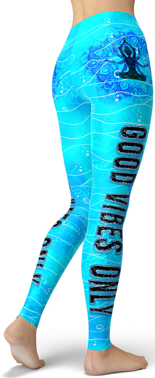 "Good Vibes Only" Leggings
