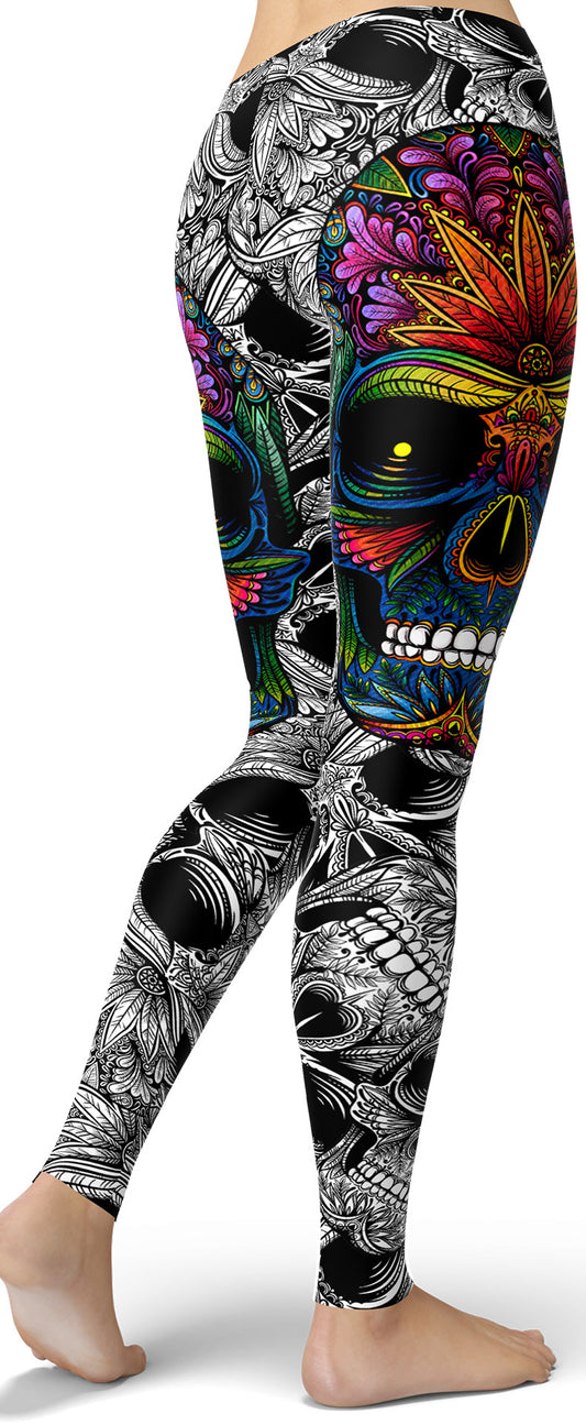 Rainbow Skull Leggings