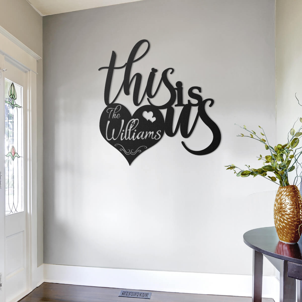 Personalized "This is us" Custom Metal Sign