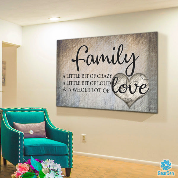 "Family.. Love" Premium Canvas
