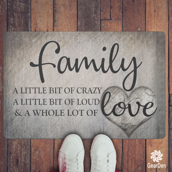"Family.. Love" Premium Doormat