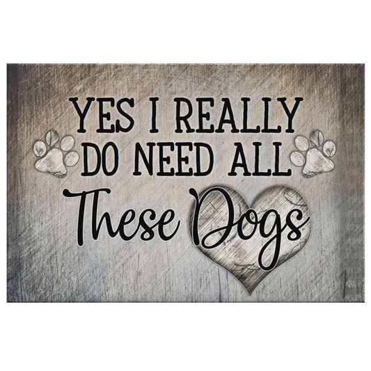 "All These Dogs" Premium Canvas