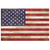 "American Flag On Wood" Rustic Premium Canvas