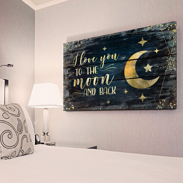 thumbnail image 2 of "Love You To The Moon And Back" Wall Decal – Bedroom/Living Room – JustStickIt UK 2 of 5