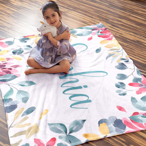 Personalized Name Premium Child and Baby Blanket