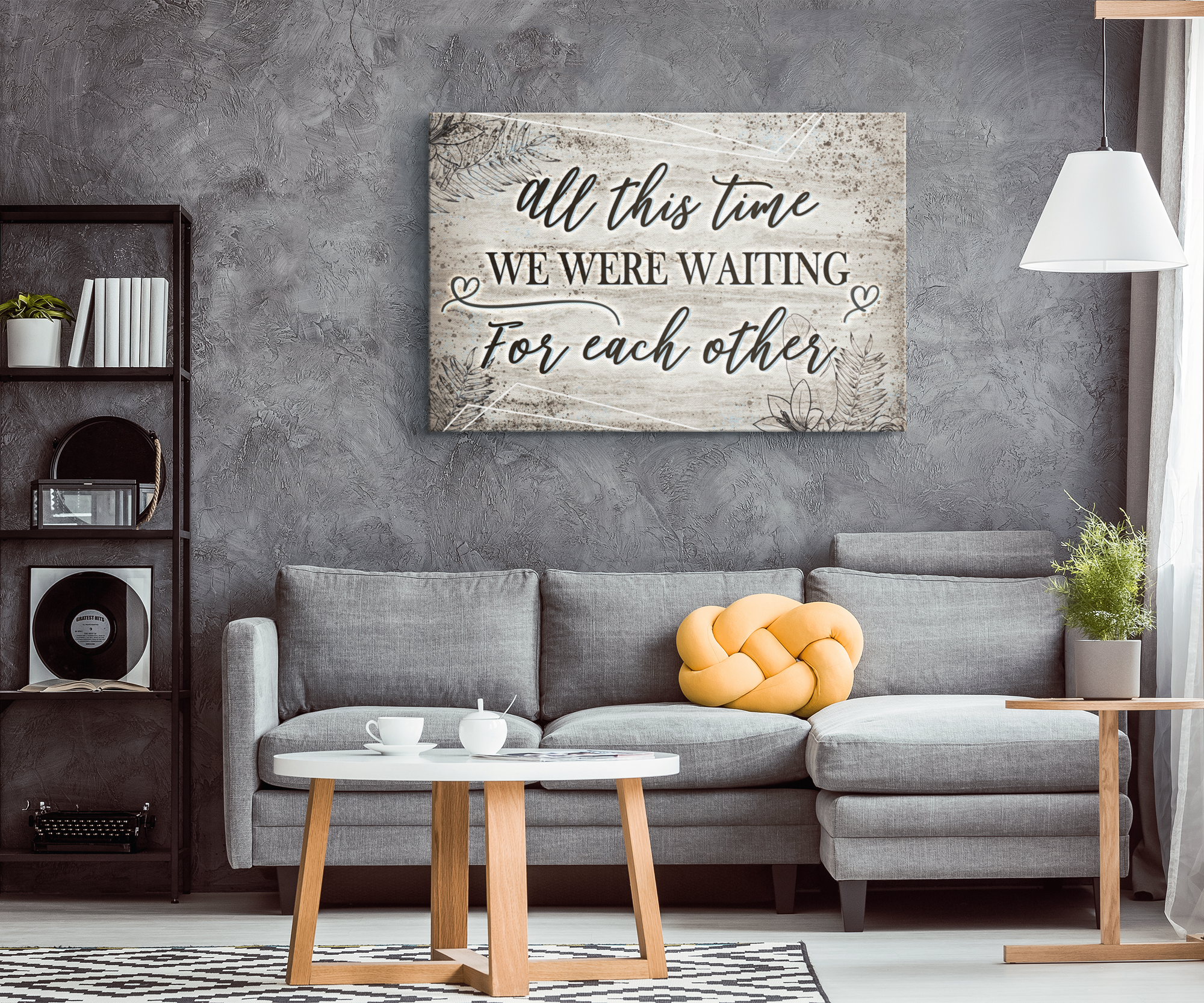 "All This Time - Waiting For Each Other" Premium Canvas Wall Art