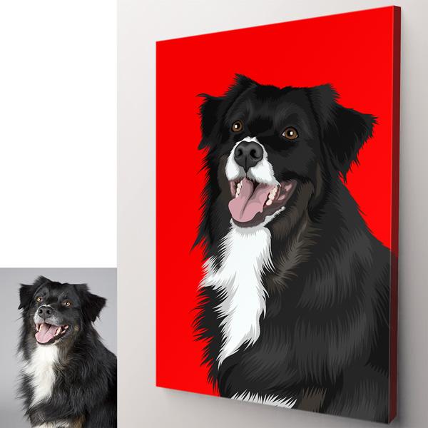 Order custom pet portrait at Gear Den.