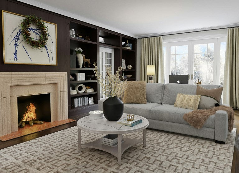 dark wall living room - how to do moody interior style - GearDen