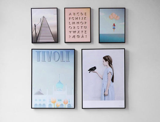 how to display wall art in groups