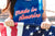 woman in American flag outfit - 4th of July decor tips