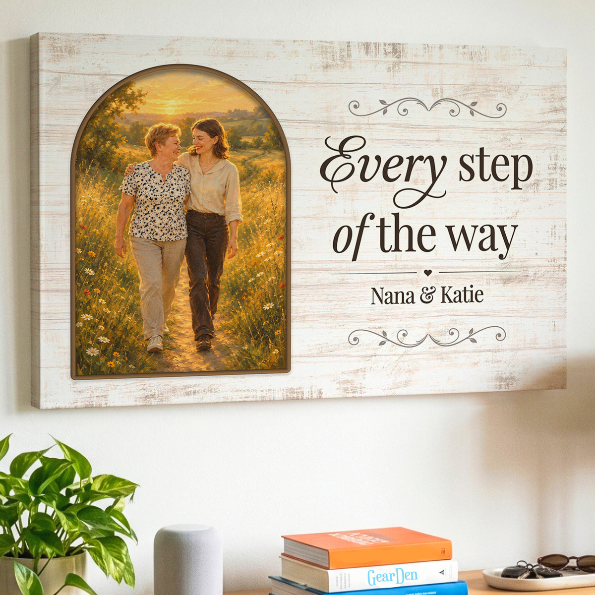 Personalized Painted Portrait Canvas – Every Step of the Way