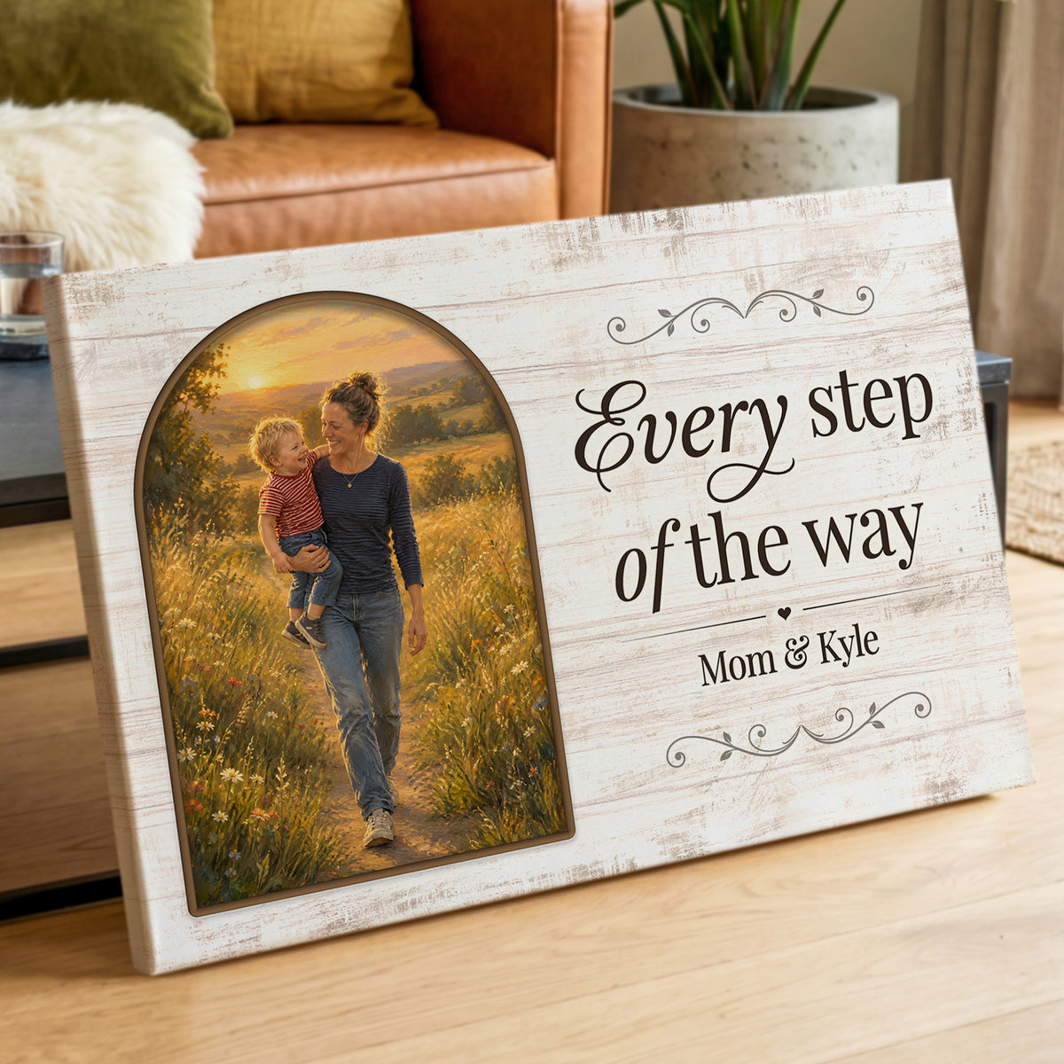 Personalized Painted Portrait Canvas – Every Step of the Way