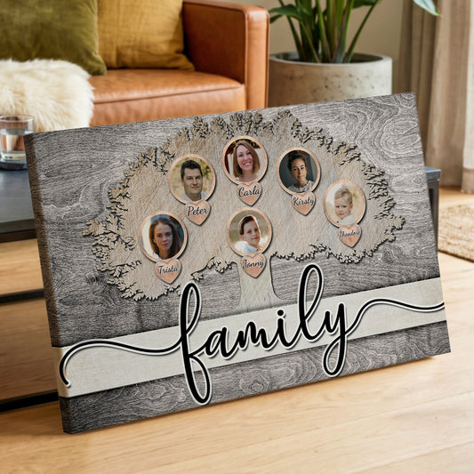 Personalized Family Tree Photo Canvas