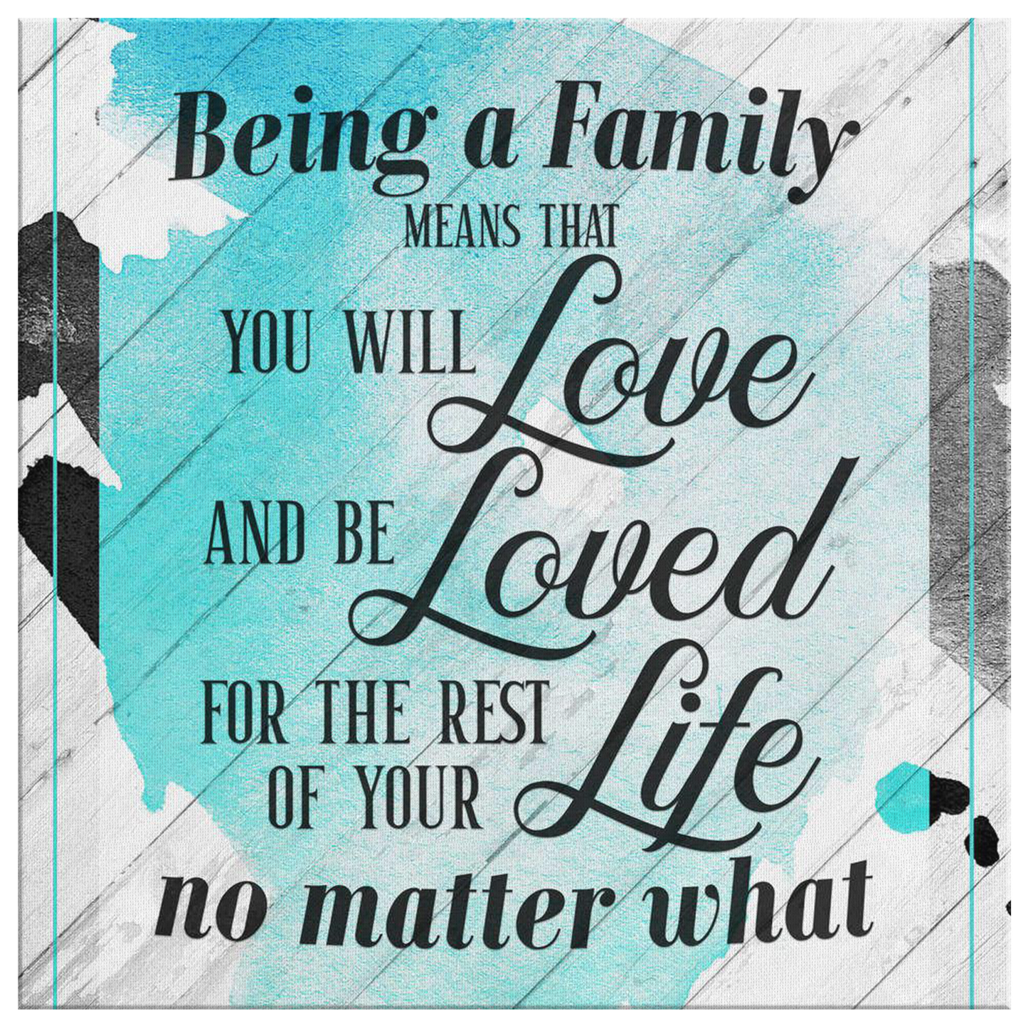 "Being a Family.." Premium Canvas