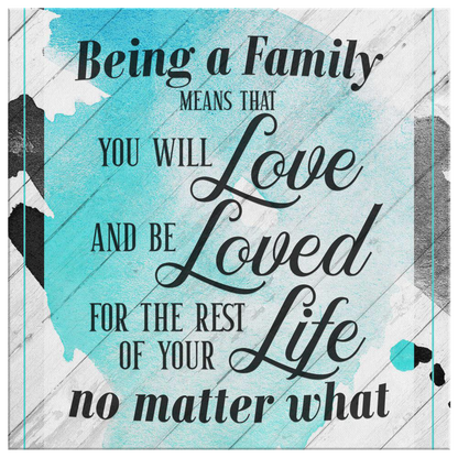 "Being a Family.." Premium Canvas