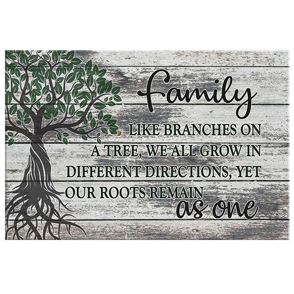 "Family Tree - Roots As One" Premium Canvas