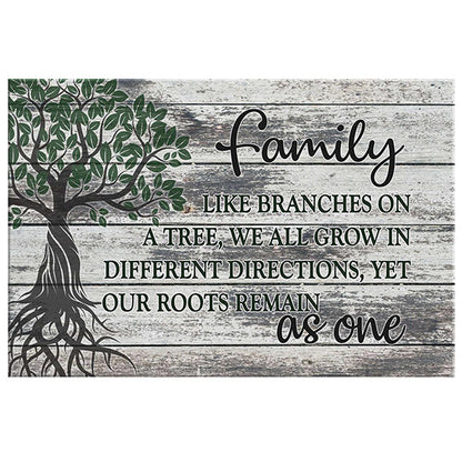 "Family Tree - Roots As One" Premium Canvas