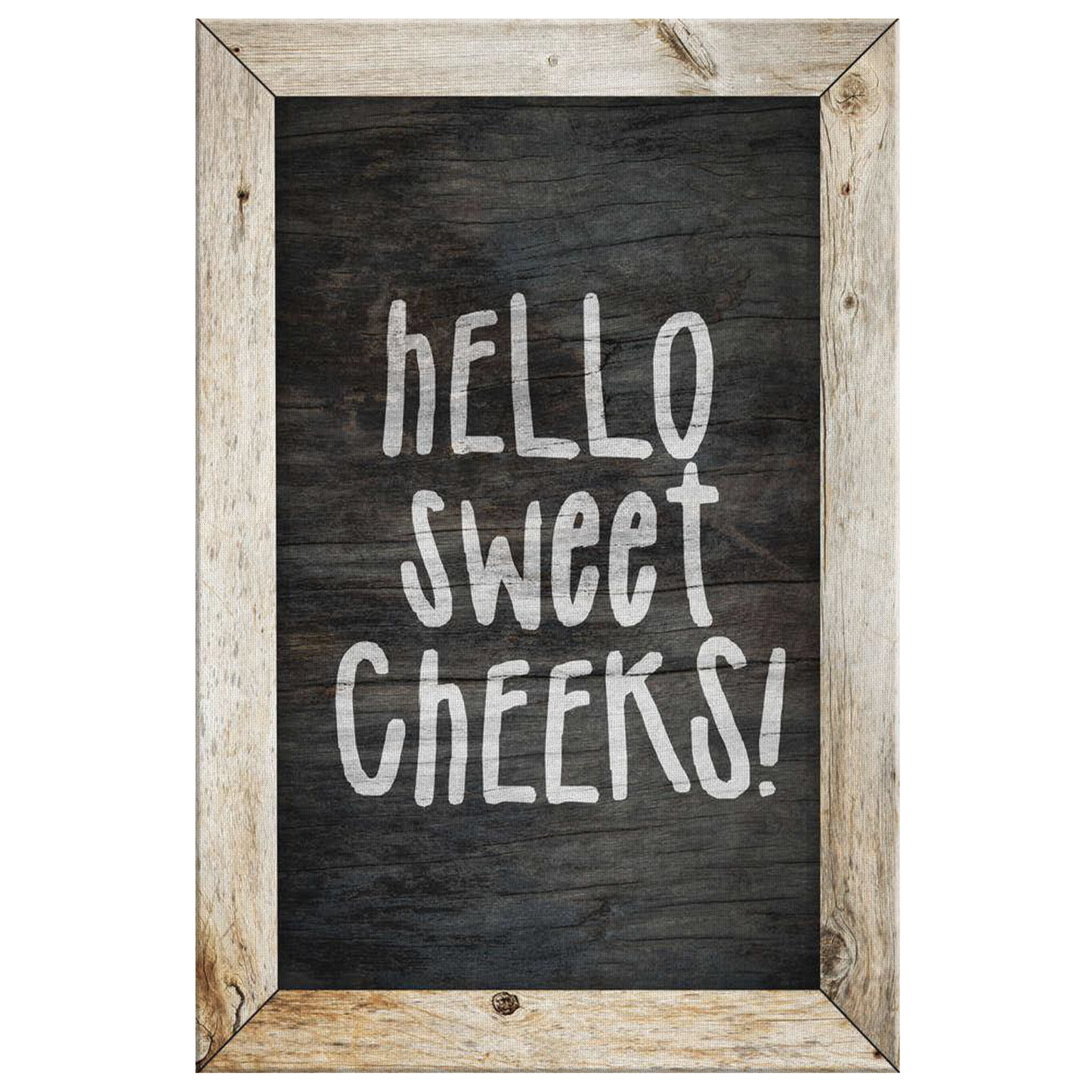"Hello Sweet Cheeks" Premium Bathroom Canvas