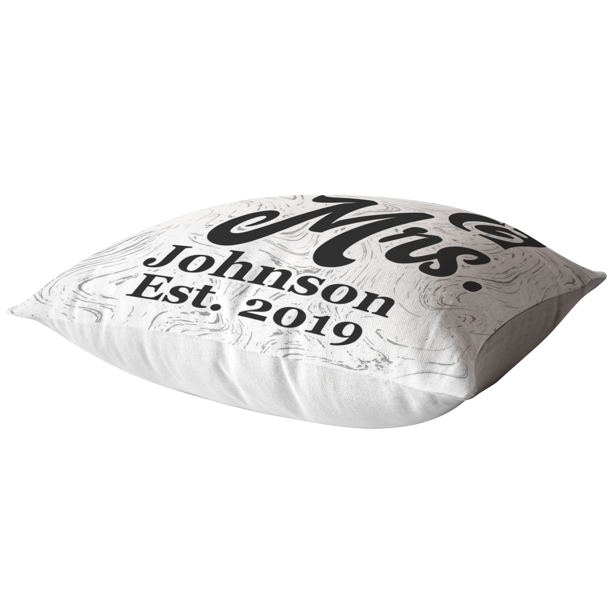 Mr and mrs sales est 2019 pillow