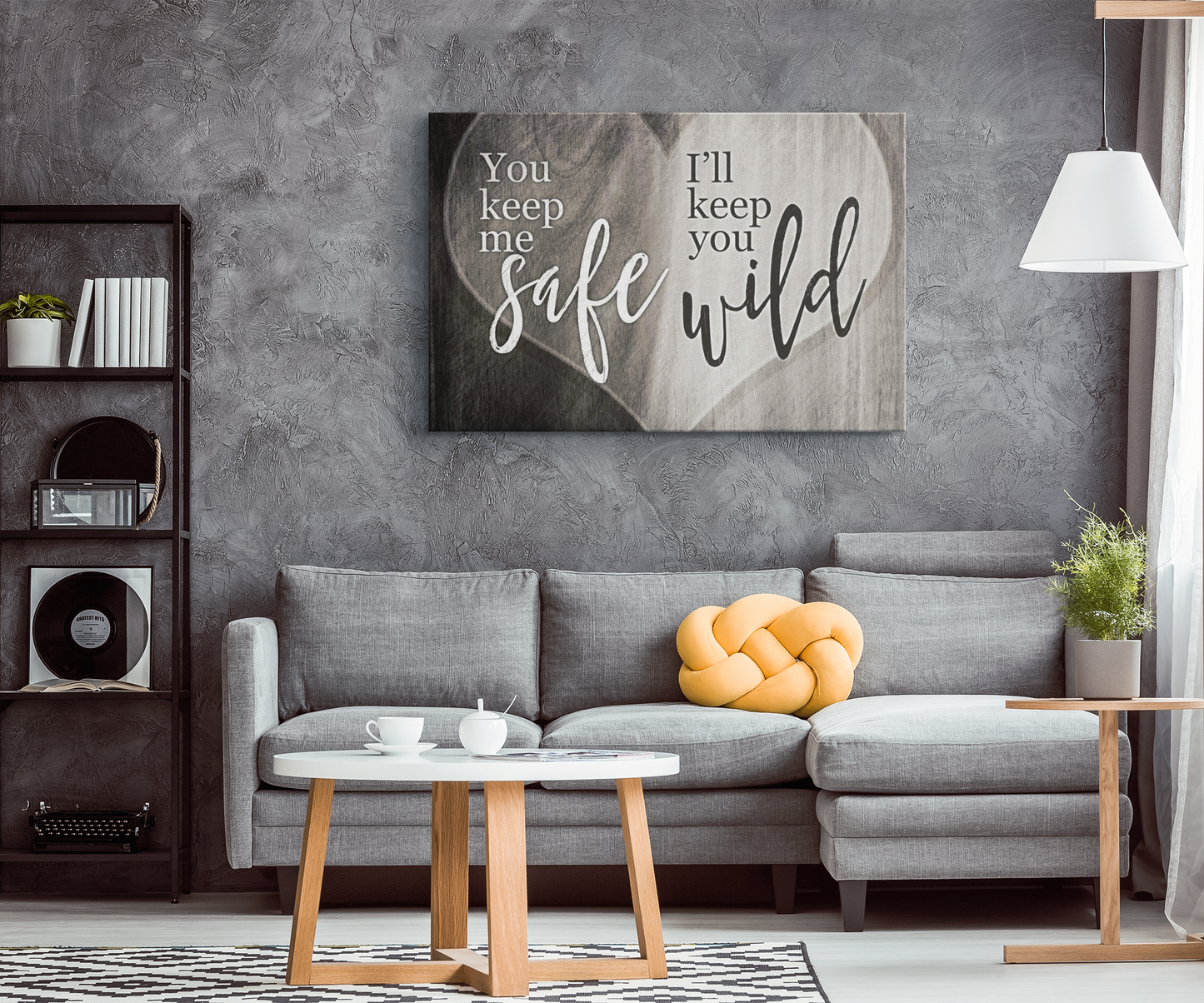 "You Keep Me Safe, I'll Keep You Wild" Premium Canvas