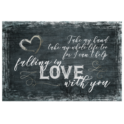 "Take My Hand, My Whole Life Too" Premium Canvas