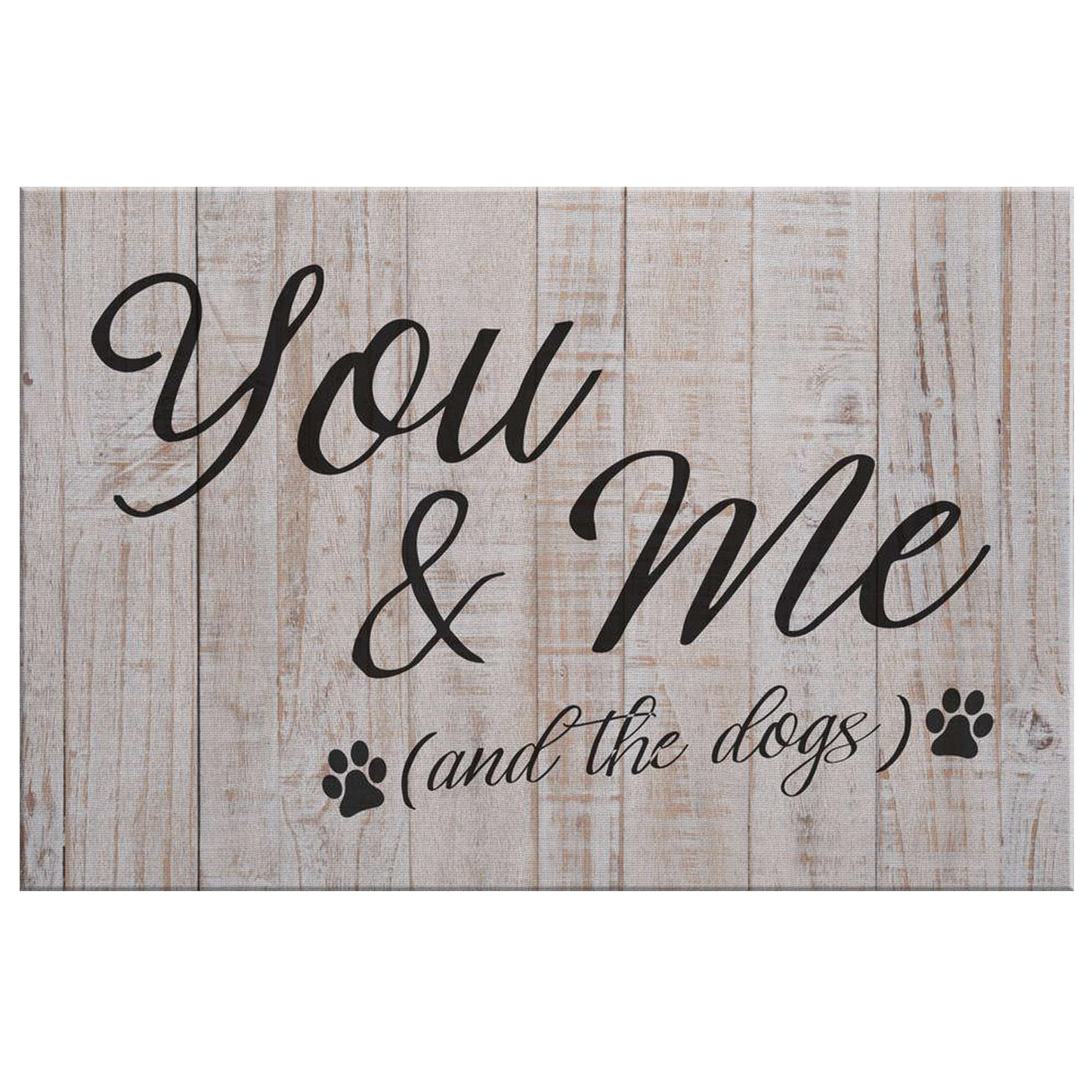 "You & Me (And The Dogs)" Premium Canvas
