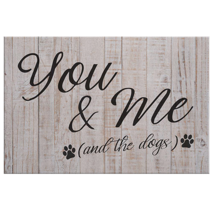 "You & Me (And The Dogs)" Premium Canvas