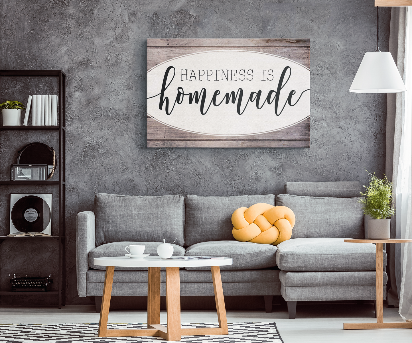 "Happiness Is Homemade" Premium Canvas