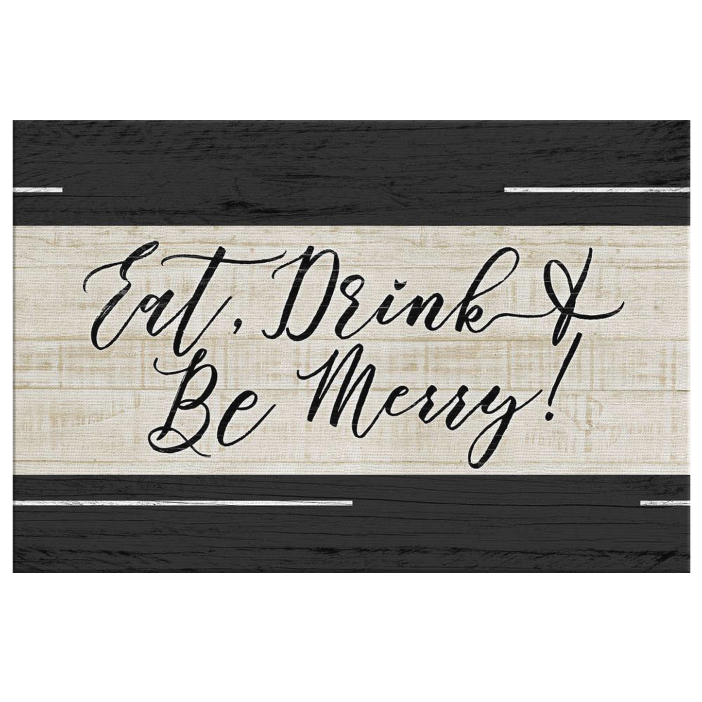 Personalized "Eat, Drink, & Be Merry" Premium Canvas