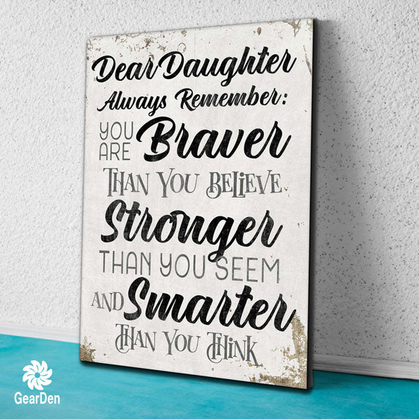 Personalized "Always Remember.." Inspirational Premium Canvas