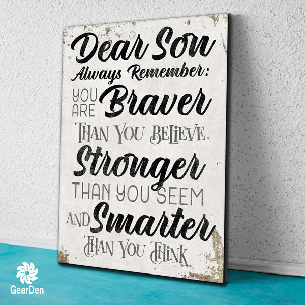 Personalized "Always Remember.." Inspirational Premium Canvas