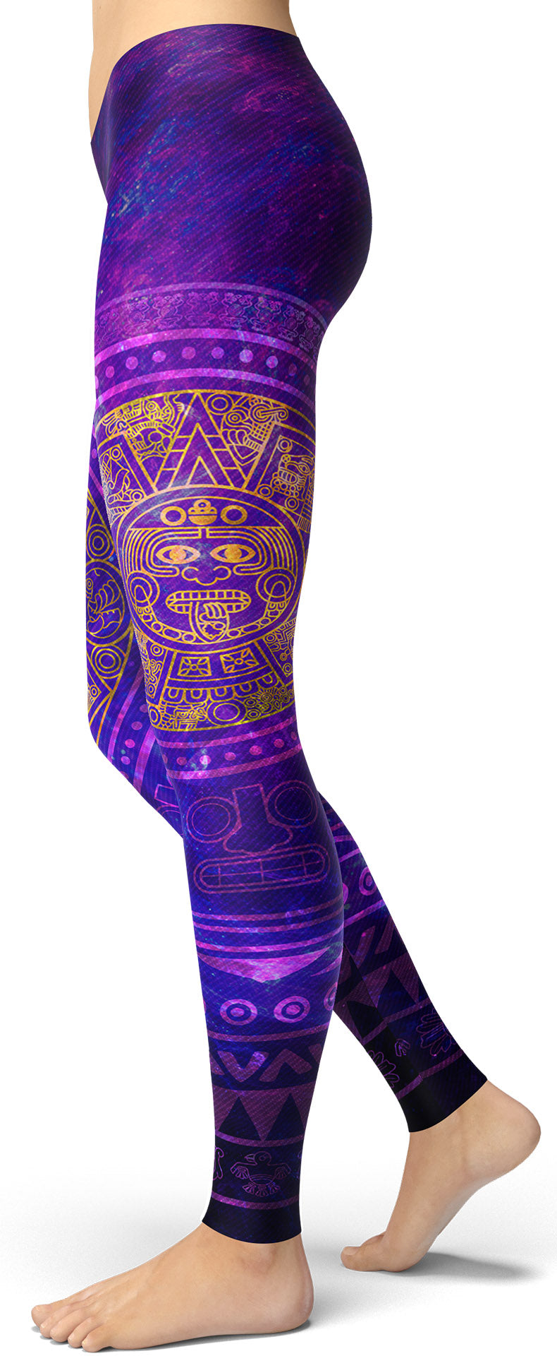 Purple Aztec Leggings - GearDen