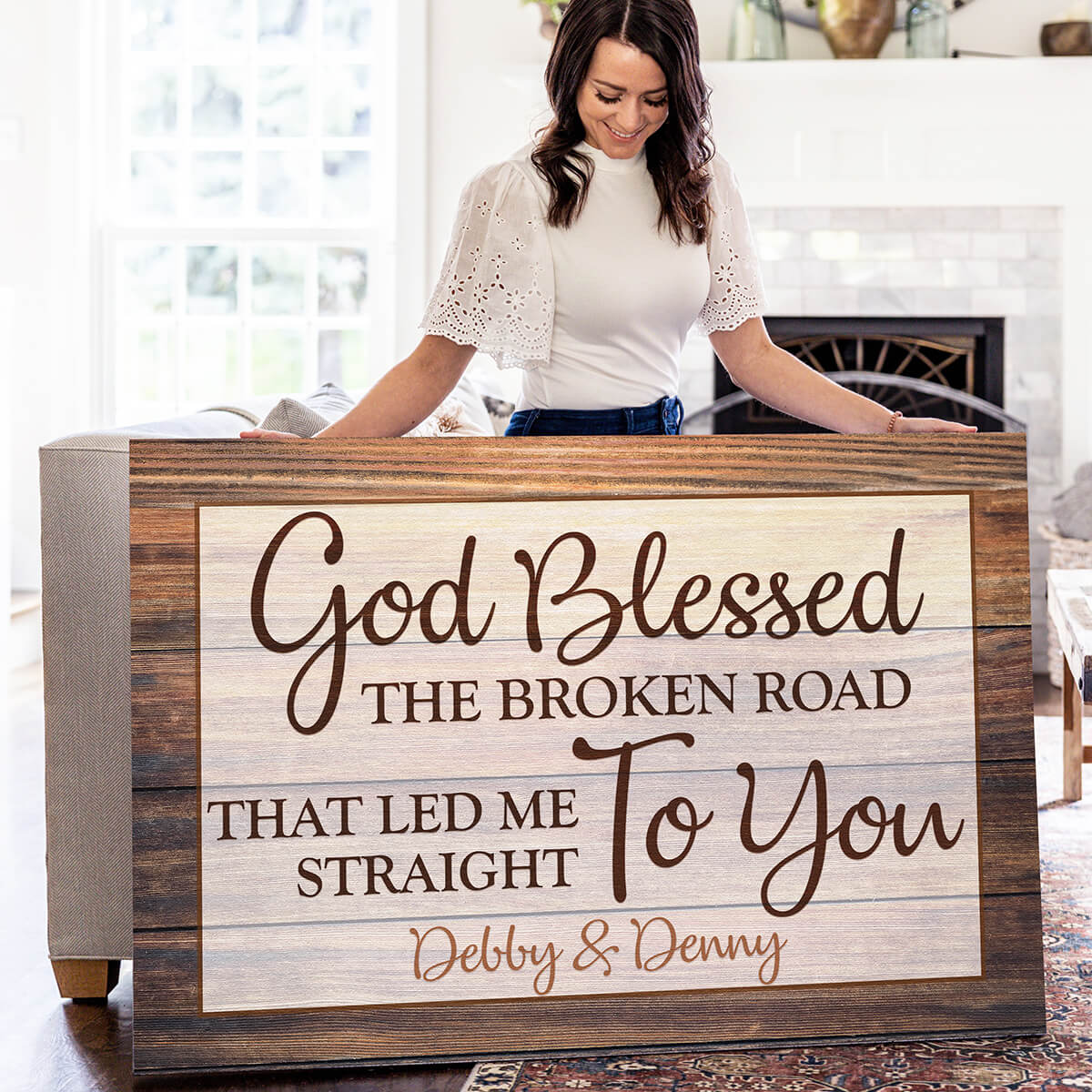 Personalized "God Blessed.. " Premium Canvas