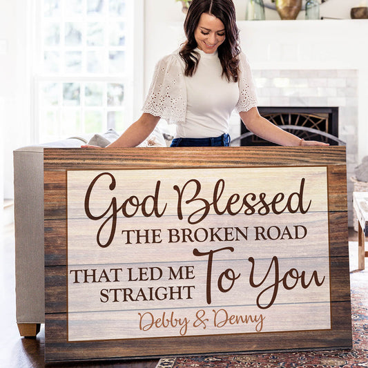 Personalized "God Blessed.. " Premium Canvas