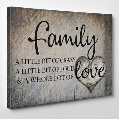 "Family.. Love" Premium Canvas