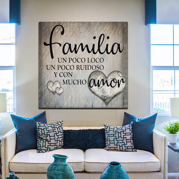 "Familia...Amor" Canvas Wall Art