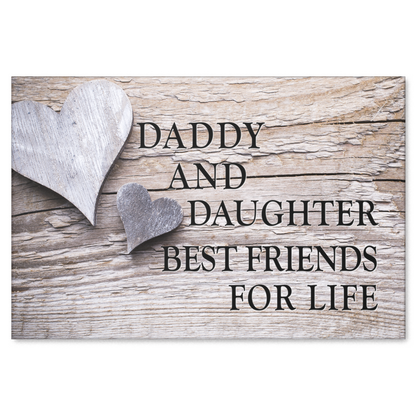 "Daddy And Daughter" Premium Canvas