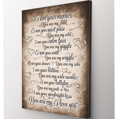 "I Am Your Mother, You Are My Child" Premium Canvas