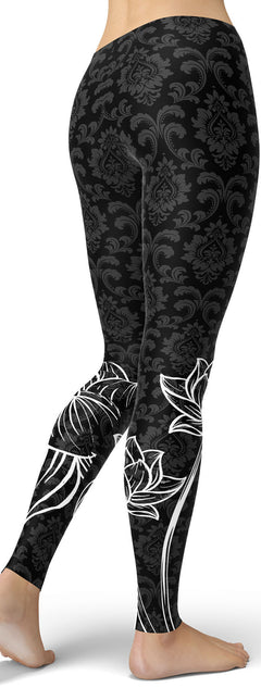 Fashion Black Hollow Flower Lace Stitching Plus Size Yoga Pants Women's  Leggings | Fashion Leggings | Clothing & Apparel- ByGoods.Com