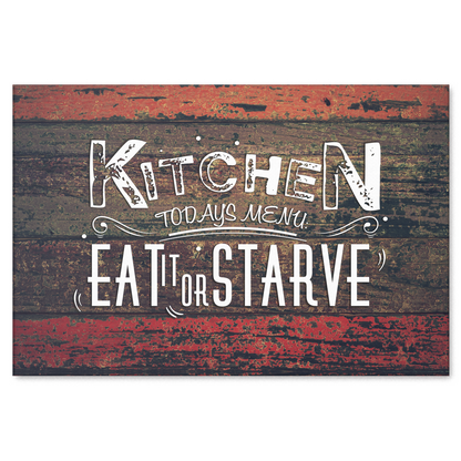 "Kitchen - Today's Menu" Premium Canvas