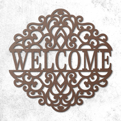 Premium "Welcome" Metal Sign