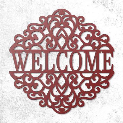 Premium "Welcome" Metal Sign
