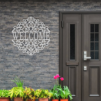 Premium "Welcome" Metal Sign