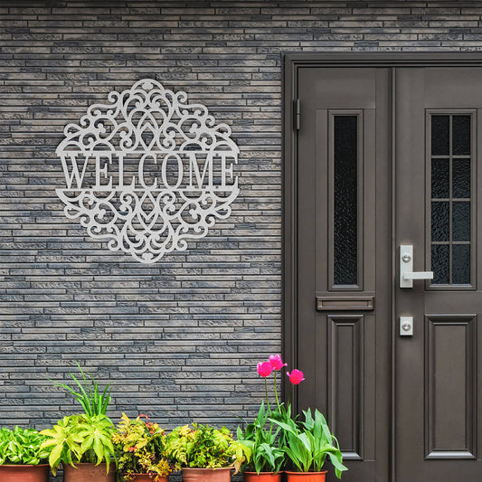 Premium "Welcome" Metal Sign