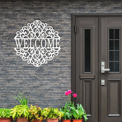 Premium "Welcome" Metal Sign