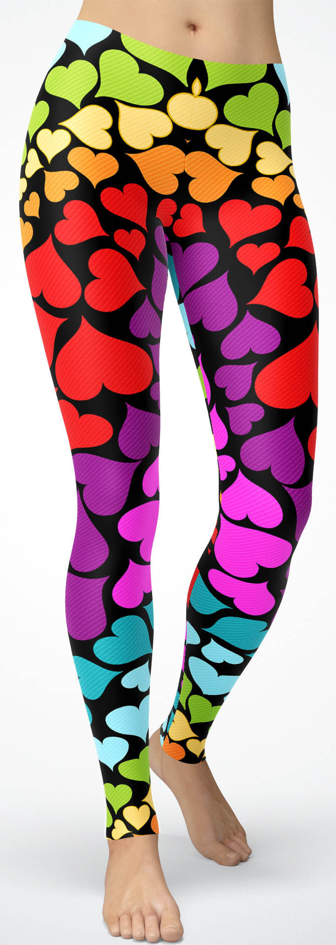 Rainbow Hearts Leggings